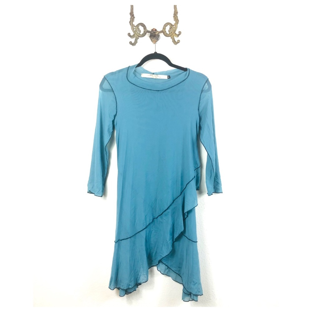 Cynthia Ashby Mesh Blue XS